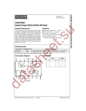 CD4070BCN datasheet  